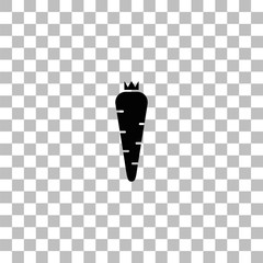 Carrot icon flat