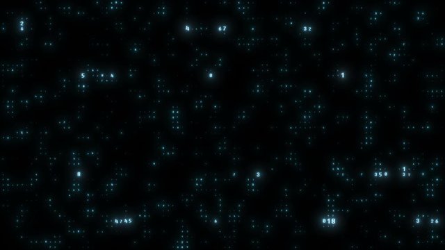 Stock Market. Financial figures in cyberspace. Shares are traded in the stock exchange.