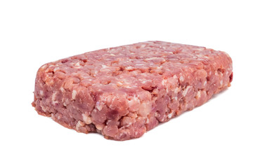 Raw meat pork chop isolated on white background.food concept for advertising