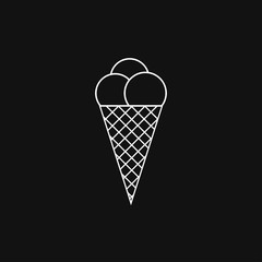 Fototapeta na wymiar Vector illustration of ice cream icon