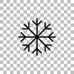 Snowflake icon flat