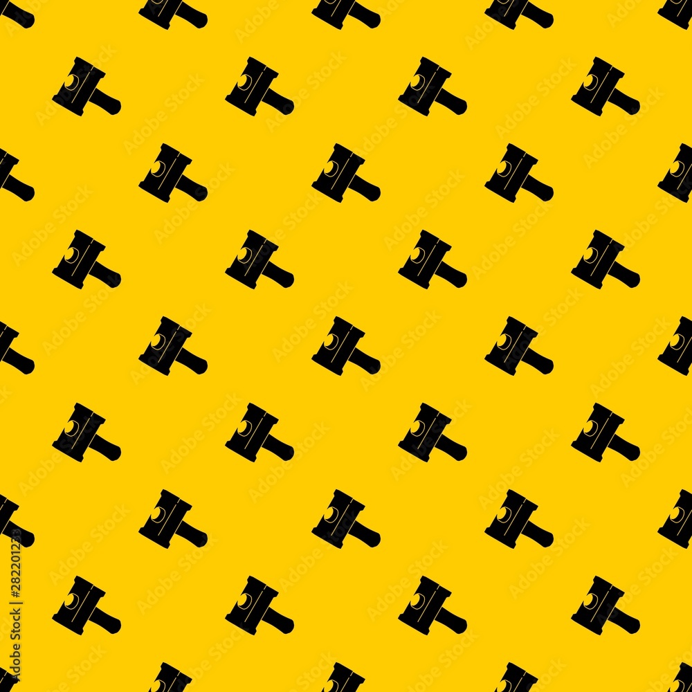 Poster big sledgehammer pattern seamless vector repeat geometric yellow for any design