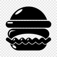 Burger icon. Simple illustration of burger vector icon for web