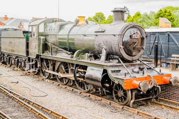 Fototapeta na wymiar Severn Valley Heritage Steam Railway. Kiddermenister station, Worcestershire, England, UK
