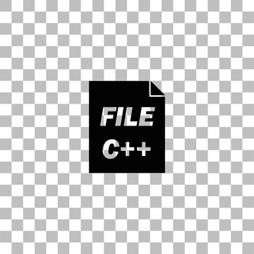 C file icon flat