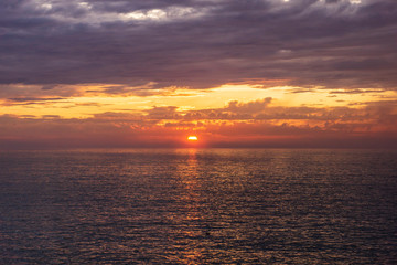 le coucher de soleil