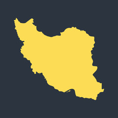 Vector illustration map of Iran