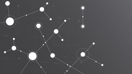 Abstract geometric connect lines and dots.Simple technology graphic background.Illustration Vector design Network and Connection concept.