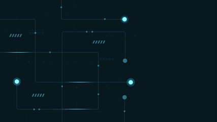 Abstract geometric connect lines and dots.Simple technology graphic background.Illustration Vector design Network and Connection concept.