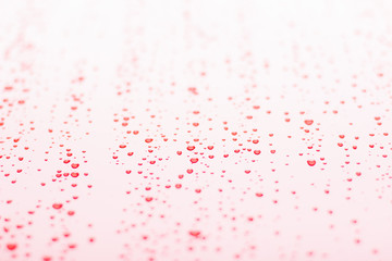 stylish white smooth perspective surface with red tone and water drops after rain wallpaper pattern...