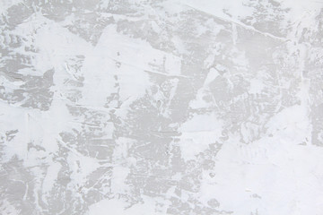 White and grey wall stucco texture background. Decorative wall paint.