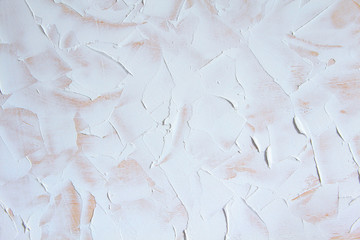White wall stucco texture background. Decorative wall paint.