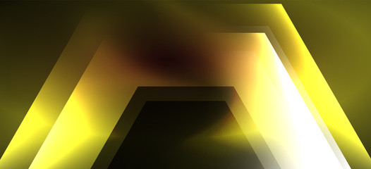 Neon shiny color lines background. Abstract colorful web template Geometric modern technology concept.