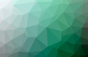 Illustration of abstract Green horizontal low poly background. Beautiful polygon design pattern.
