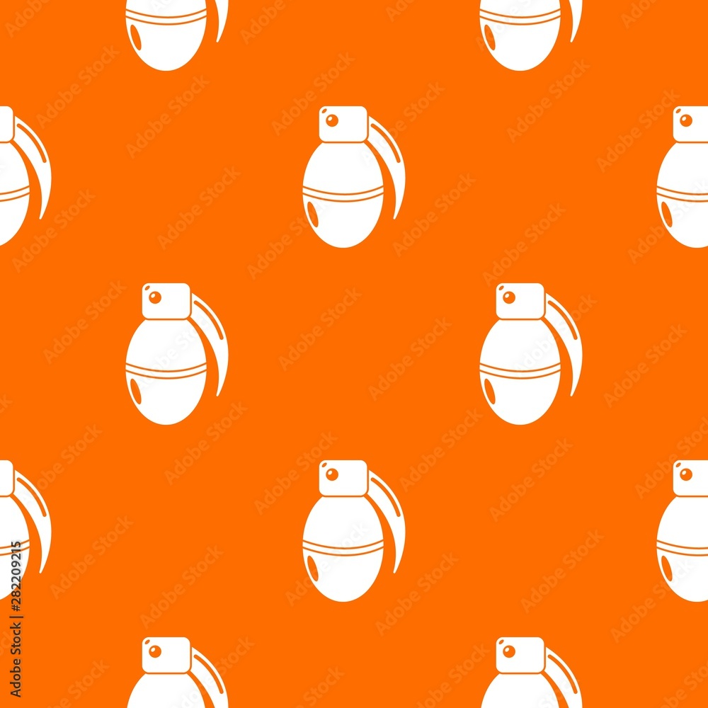 Poster paintball grenade ammunition pattern vector orange for any web design best
