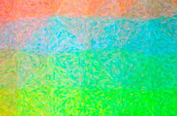 Abstract illustration of green, pink, red Impressionist Pointlilism background