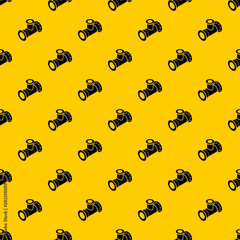 Poster tee pipe pattern seamless vector repeat geometric yellow for any design