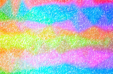 Abstract illustration of orange, pink, red, yellow Low Coverage Color Pencil background