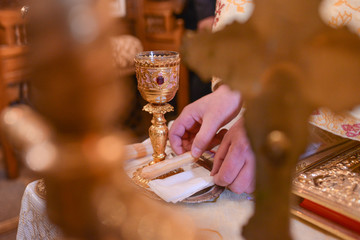wine cup in the orthodox church