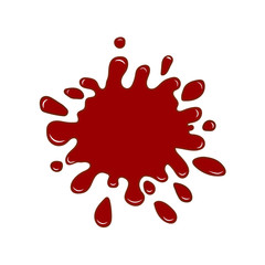  Vector illustration of a blood splash, bloody spot