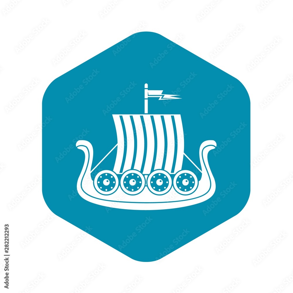 Poster sail icon. simple illustration of sail vector icon for web