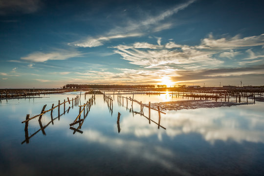 Serene Lagoons at Sunset