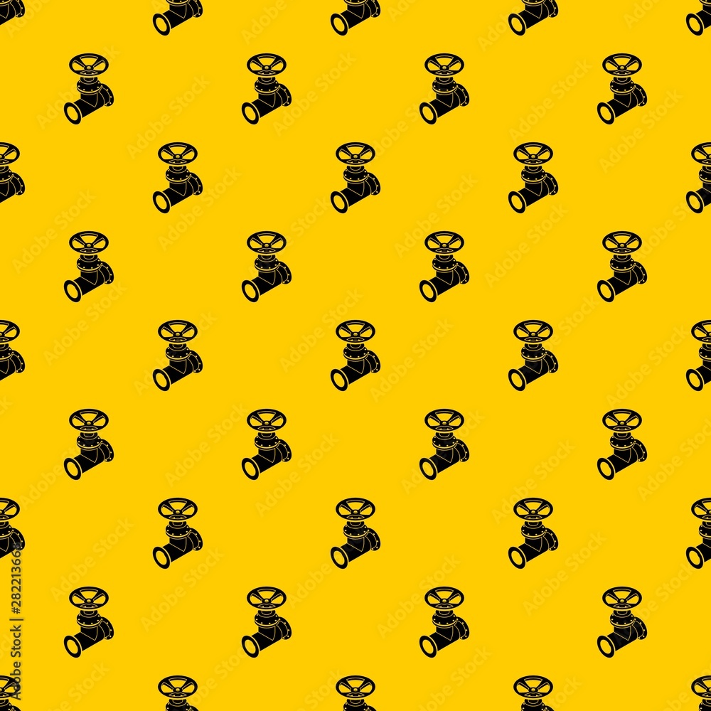 Poster gas pipe pattern seamless vector repeat geometric yellow for any design
