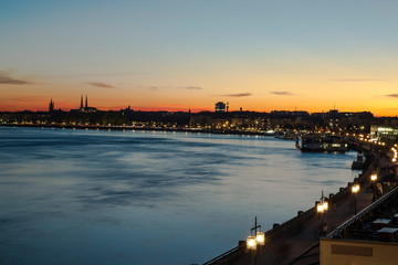 Fototapeta premium Sunset sur Bordeaux