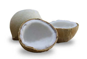 coconut isolated on white background