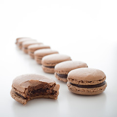 Chocolate Macarons with Chocolate Ganache
