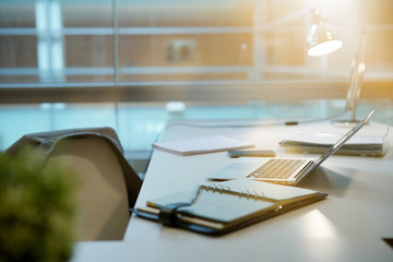 Empty office in modern work space