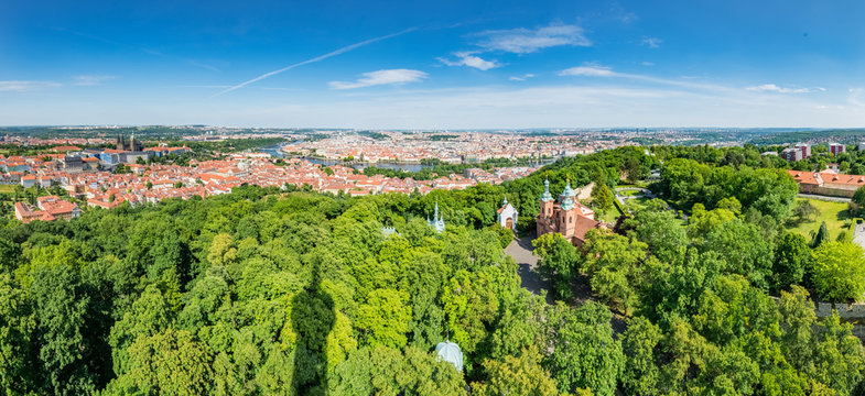 The Church of Saint Lawrence in Prague. Czech Republic.