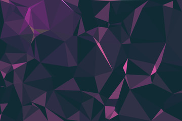 Fototapeta premium Abstract polygonal background. Triangular geometric pattern. Vector illustration.
