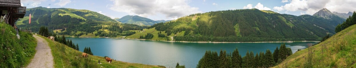 Durlaßboden Stausee Panorama am Gerlospass in Tirol