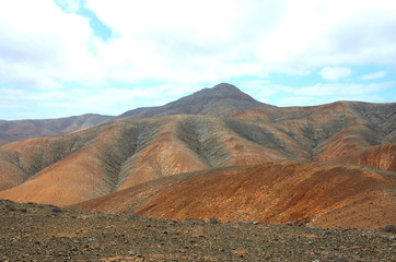 Volcanic Desert Mountains of Fuerteventura, Canary Islands
