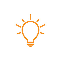 light bulb logo template vector icon illustration design 