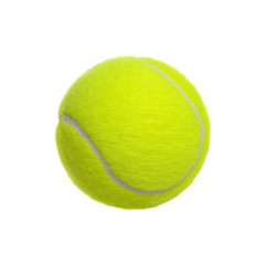 tennis ball isolated on a white background.