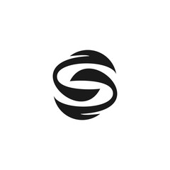 lines that make up the letter s logo design template vector