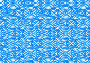 Fototapeta premium Abstract bright blue repeating pattern