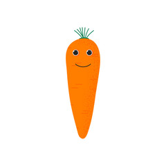 Isolated carrot cute smile characte