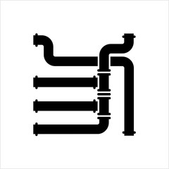 Pipe Icon, Pipe Fitting Icon, Water, Gas, Oil Pipeline, Plumbing Work