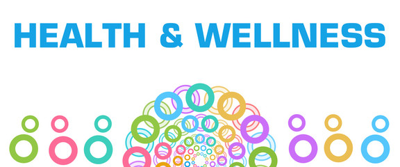 Health And Wellness Colorful Circular Rings Bottom 