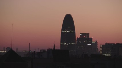 Torre Agbar Barclelona. Very early morning.