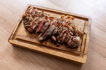 perfect temperatures medium rare steak luxury foods Certified dry aged Angus beef cooking times