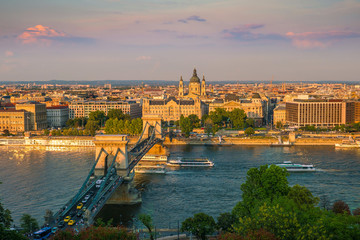 Fototapeta na wymiar Budapest skyline in Hungary