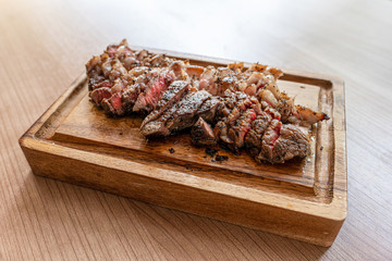 perfect temperatures medium rare steak luxury foods Certified dry aged Angus beef cooking times