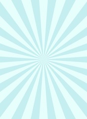 Sunlight narrow vertical abstract background. Powder blue and white color burst background.