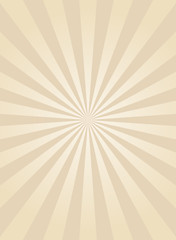 Sunlight retro narrow vertical background. Pale beige color burst background.