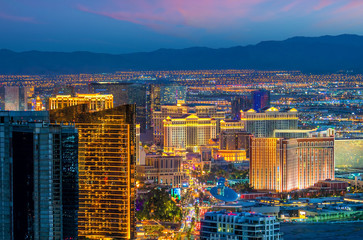 cityscape of Las Vegas from top view in Nevada, USA © f11photo