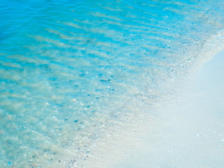 Sea shore - a beach with white sand and stones